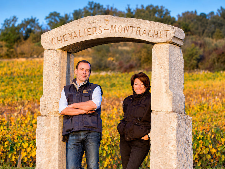 Jean-Michel and Anne-Laure Chartron at Chevalier-Montrachet